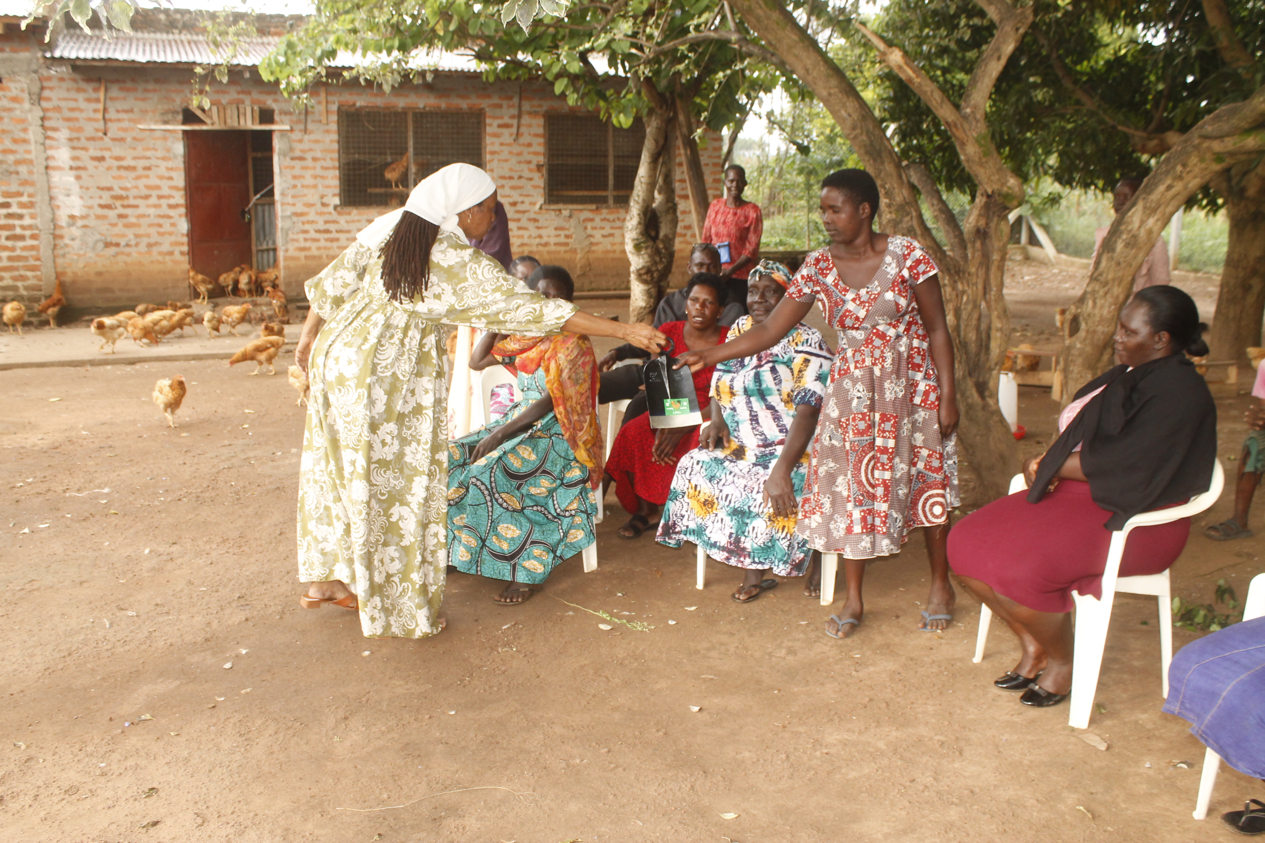 Farming tools distributed to community farmers in Anywalonino, Lira.
